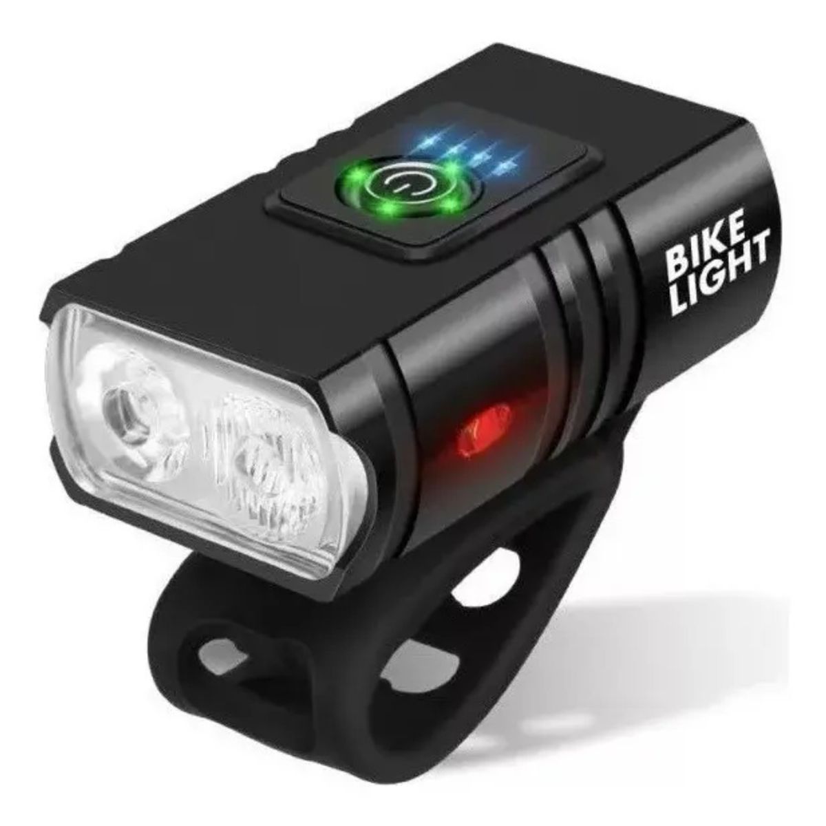 GENERICO - Luz Led Delantera Para Bicicleta Recargable Usb 1000 Lúmenes Color Negro