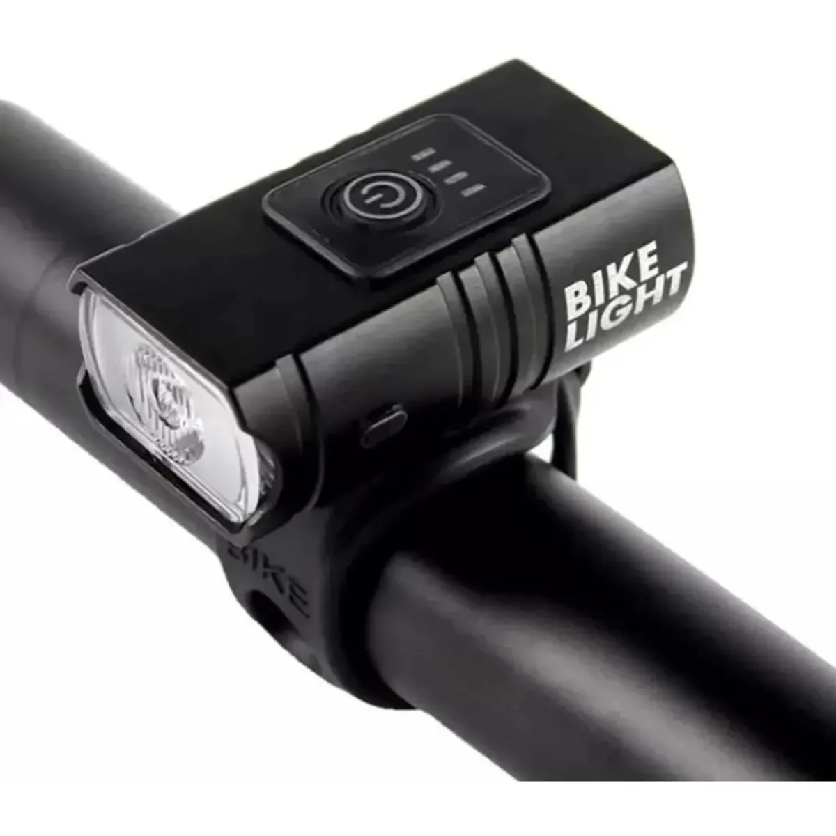 GENERICO - Luz Led Delantera Para Bicicleta Recargable Usb 1000 Lúmenes Color Negro