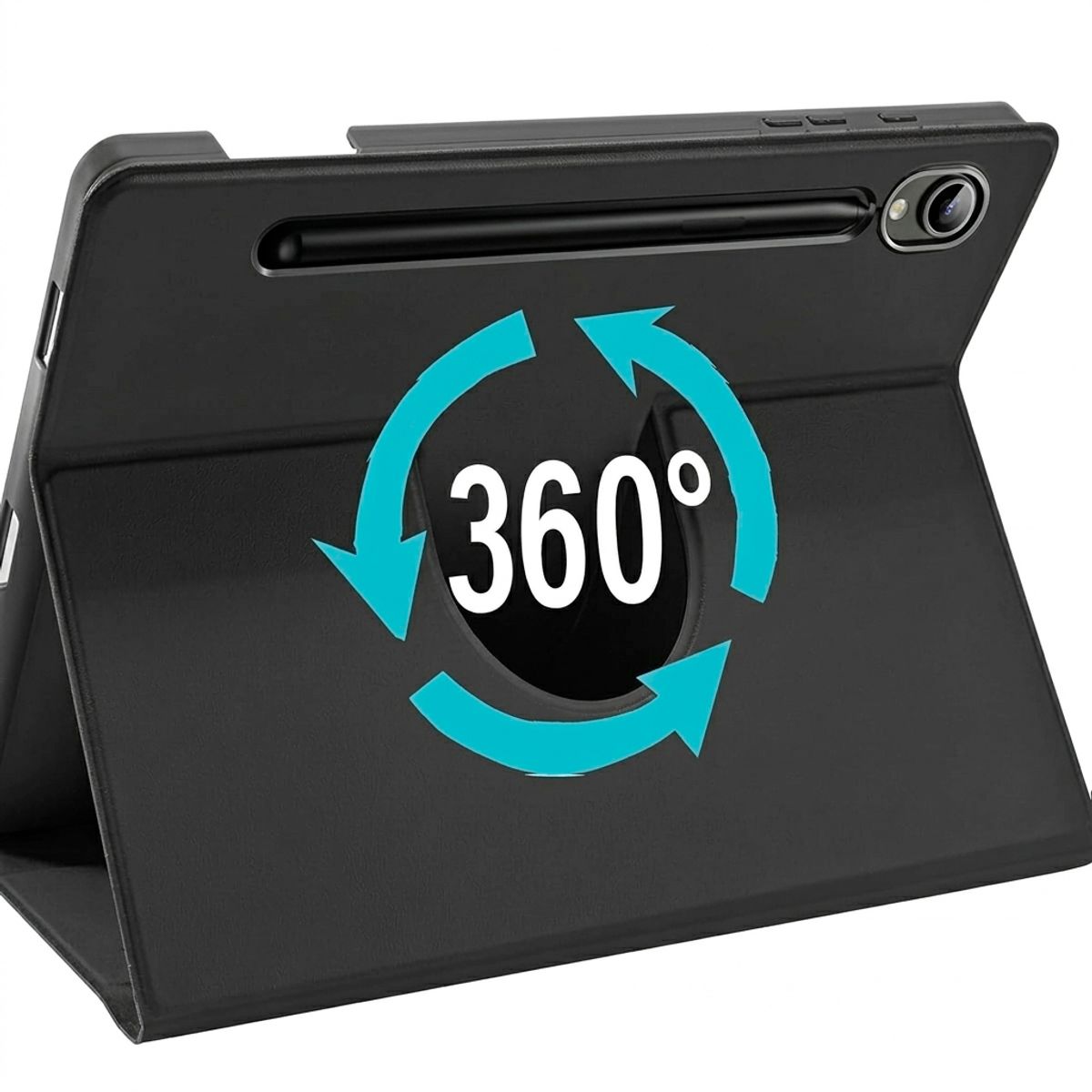 GENERICO - Funda para Samsung Tab S10 FE PLUS Negro con soporte magnético desmontable y Teclado Bluetooth