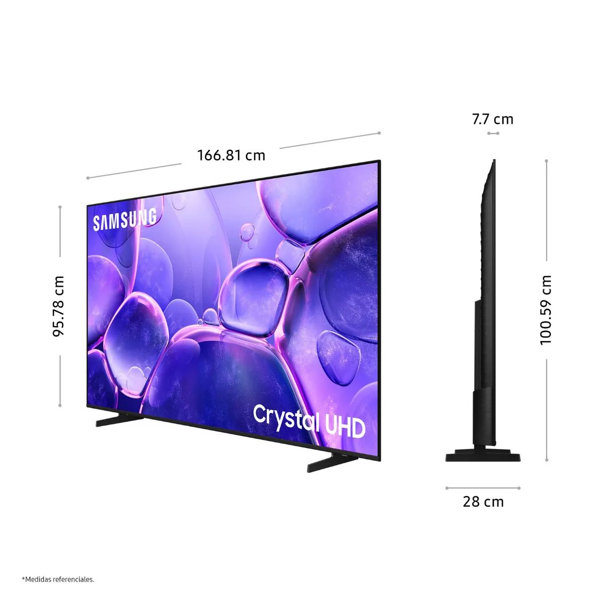 SAMSUNG - Televisor Samsung 75" UN75U8000FGXPE Crystal UHD Tizen 8.0 UHD 4K