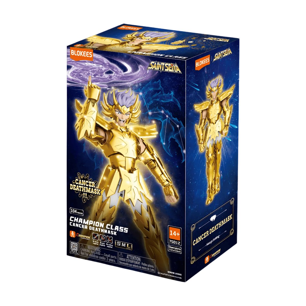 Hasbro - Blokees Saint Seiya Version Champion Class11 Máscara de Muerte Cáncer Figura de Acción Armable 75012