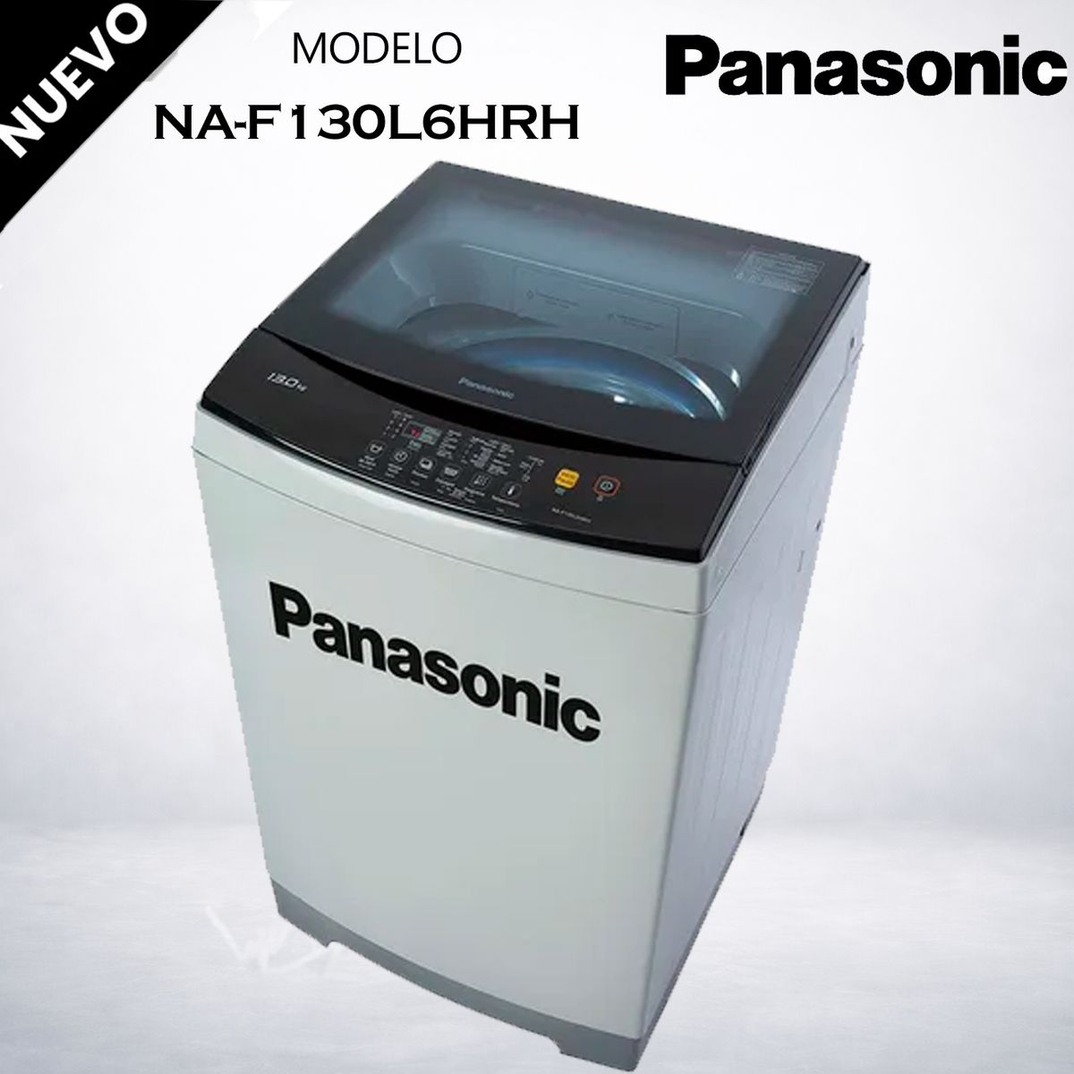 PANASONIC - Lavadora Automatica Panasonic NA-F130L6HRH 13Kg
