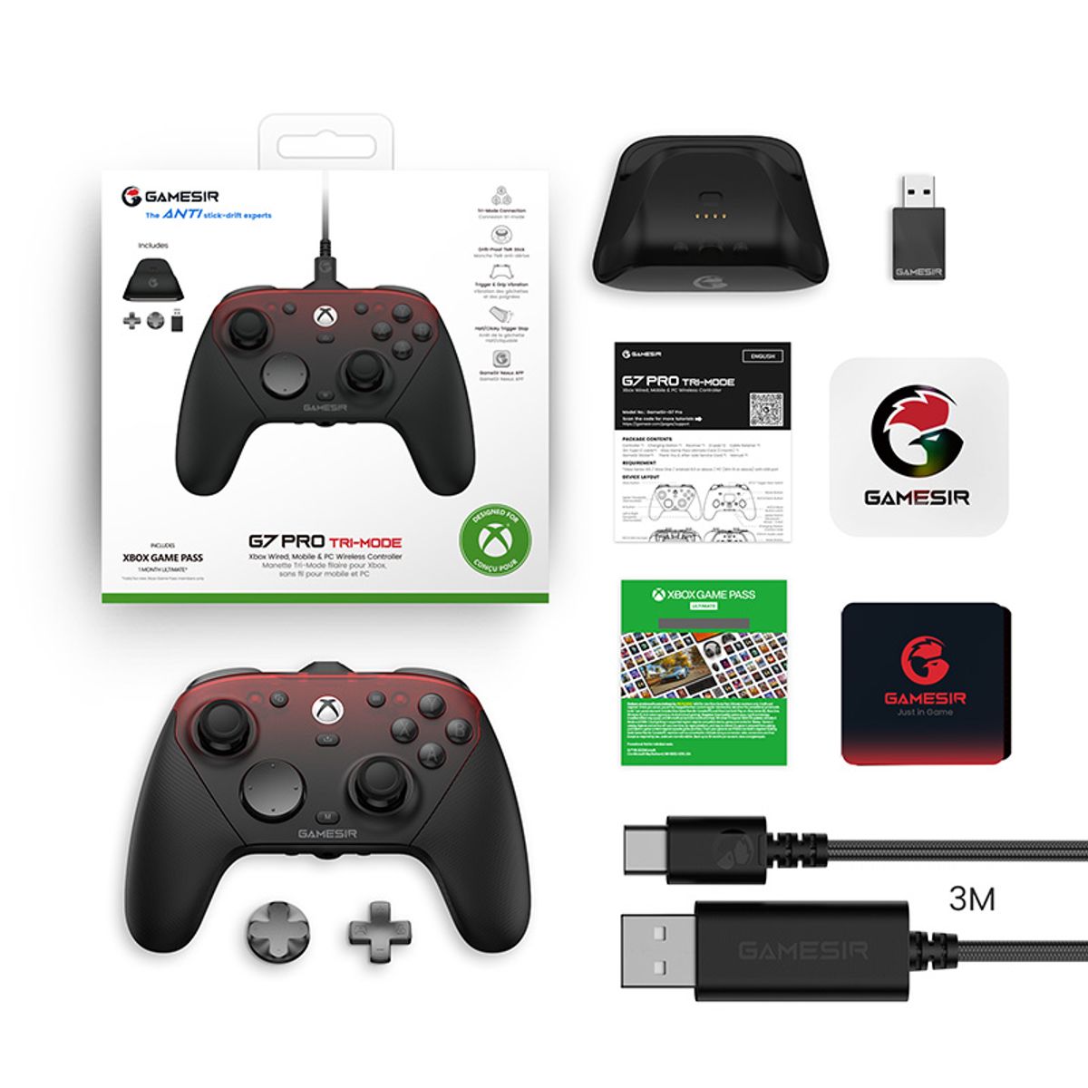 GAMESIR - Controlador GameSir G7 Pro con estación de carga para Xbox Series XS, Xbox One