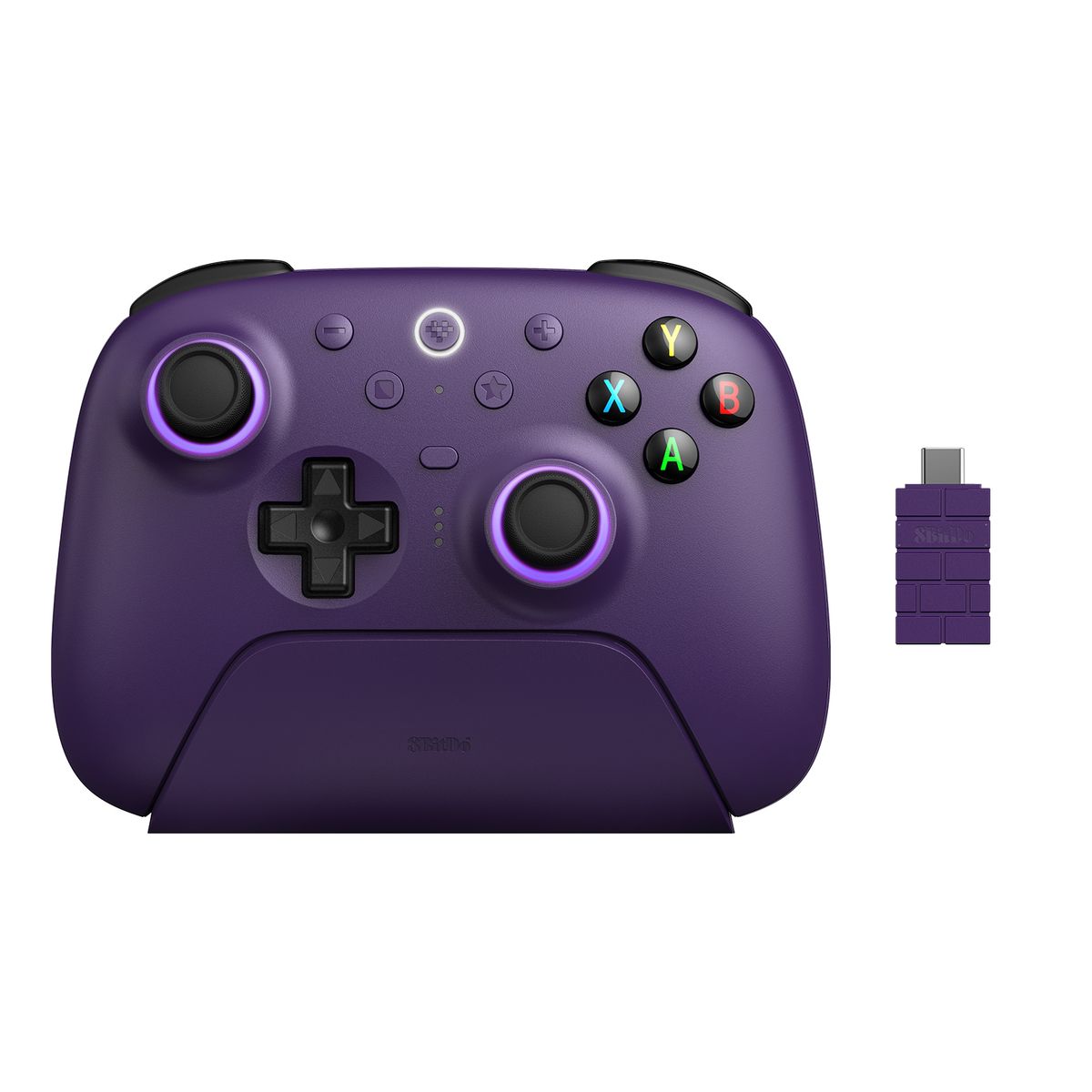 8BITDO - Controlador inalámbrico 8Bitdo Ultimate 2 con joystick TMR para Windows y Android - púrpura