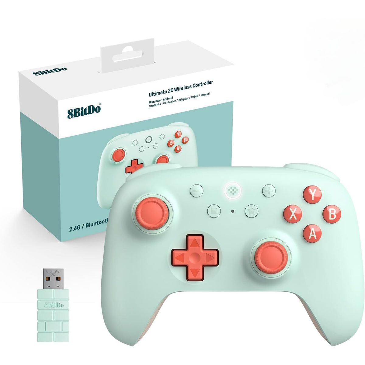 8BITDO - Controlador inalámbrico 8Bitdo Ultimate 2C para PC con Windows y Android - Menta