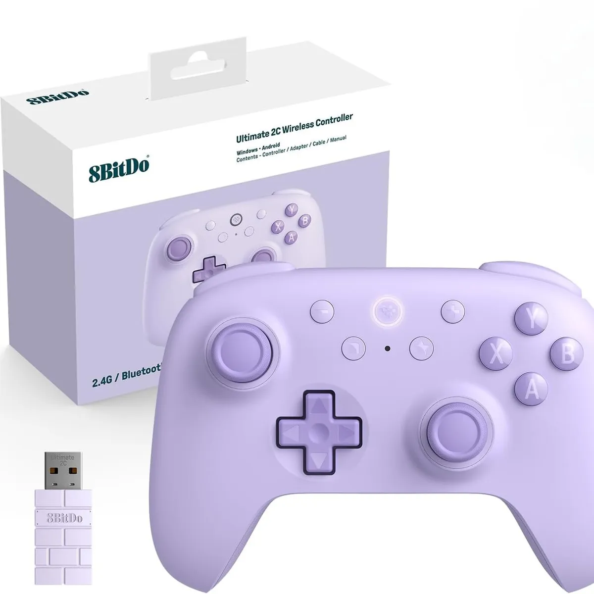 8BITDO - Controlador inalámbrico 8Bitdo Ultimate 2C para PC con Windows y Android - Púrpura