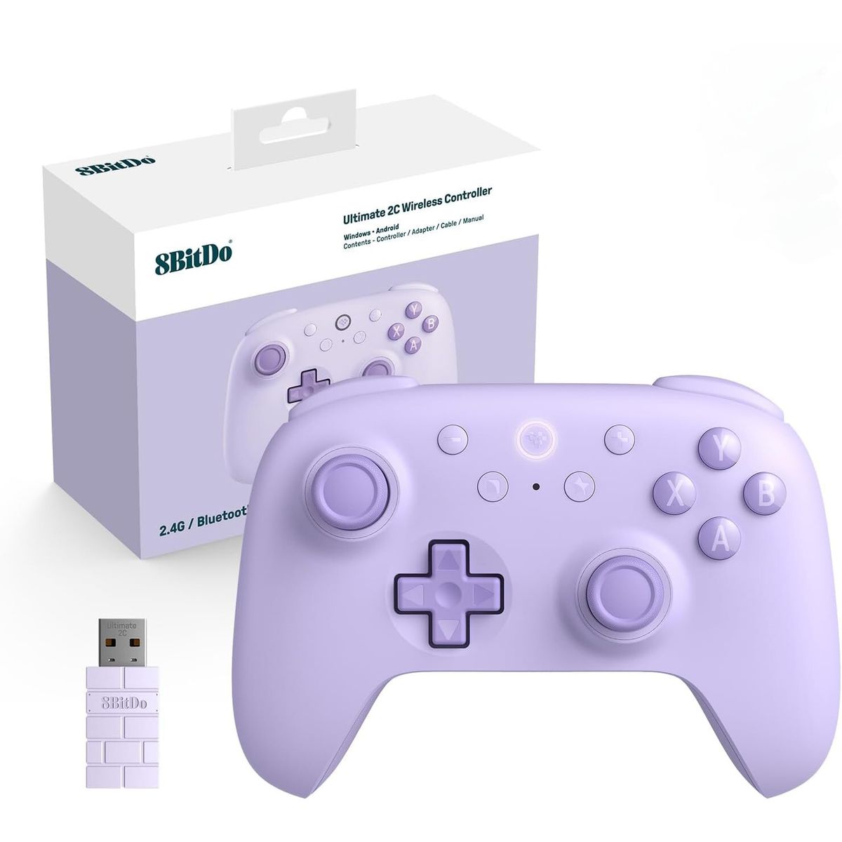8BITDO - Controlador inalámbrico 8Bitdo Ultimate 2C para PC con Windows y Android - Púrpura