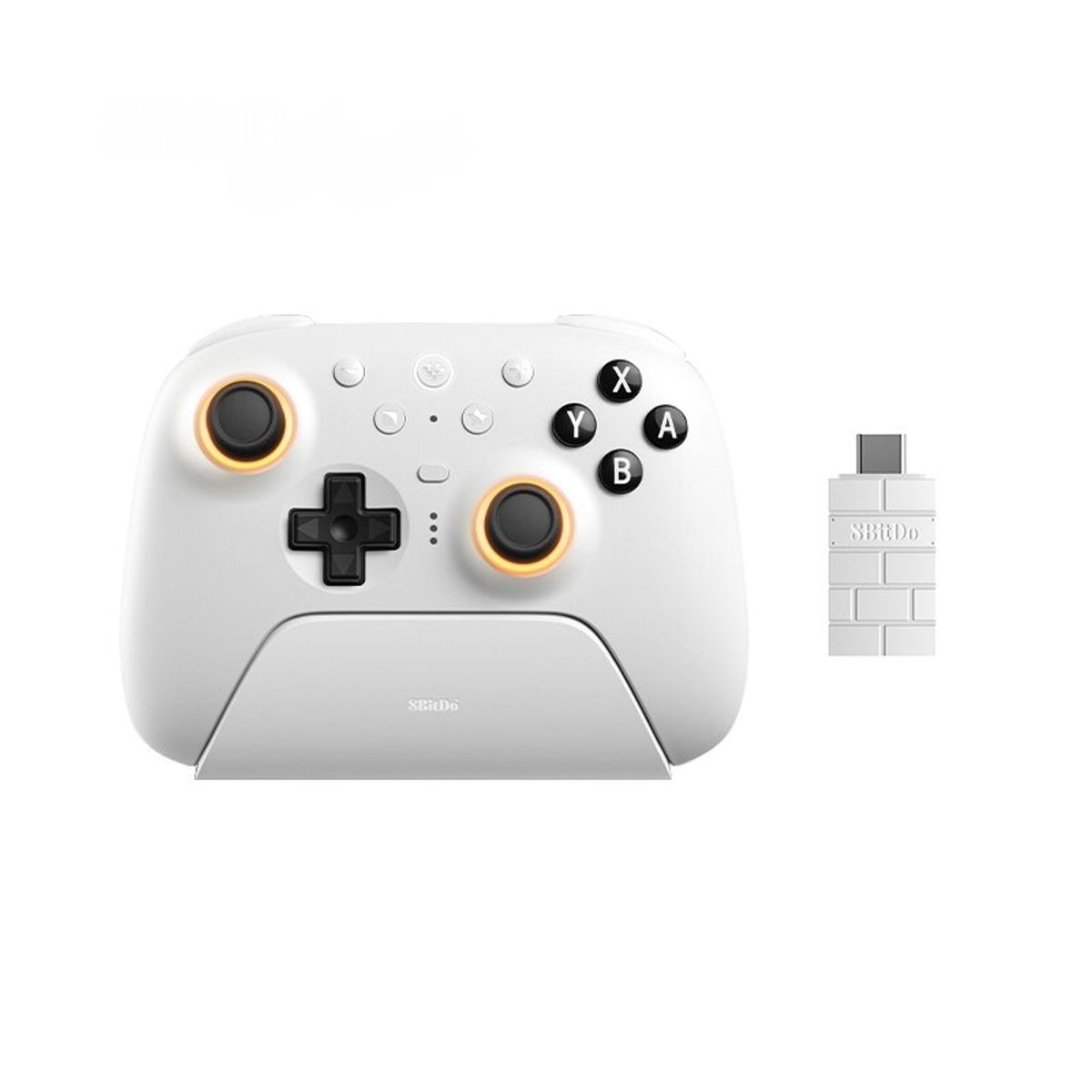 8BITDO - Controlador Bluetooth 8Bitdo Ultimate 2 para Switch y PC con Windows, controlador Switch Pro-Blanco
