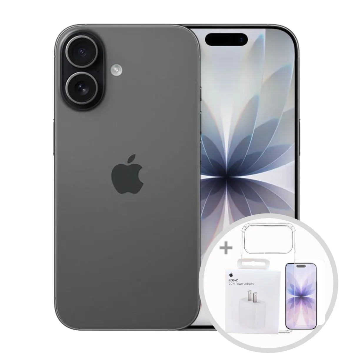 IPHONE 17 256GB ESIM- NEGRO + CARGADOR + CASE PROTECTOR, marca APPLE - Foto Principal