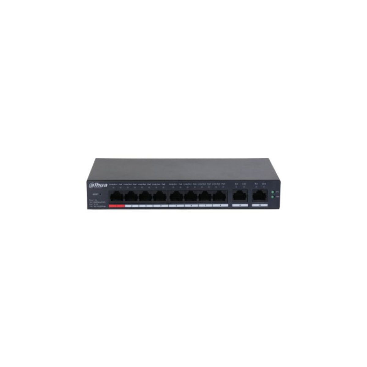 DAHUA - Dahua CS4010-8ET-110 Switch Administrable 10 Puertos con 8 PoE 110W Cloud Desktop