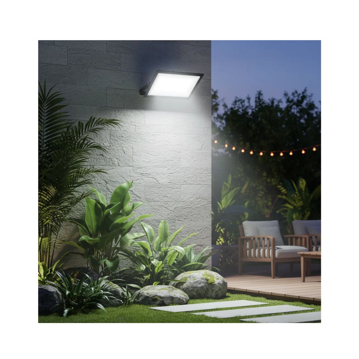 CUBULL - Reflector Luz Led 500w Exteriores Jardín Patio CANCHA SINTETICA