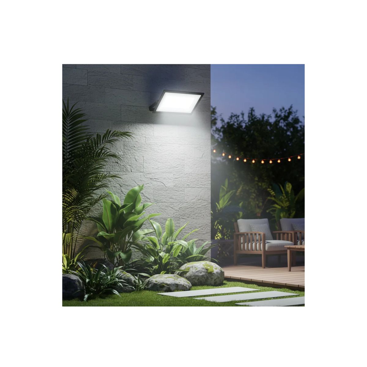 CUBULL - Reflector Luz Led 500w Exteriores Jardín Patio CANCHA SINTETICA