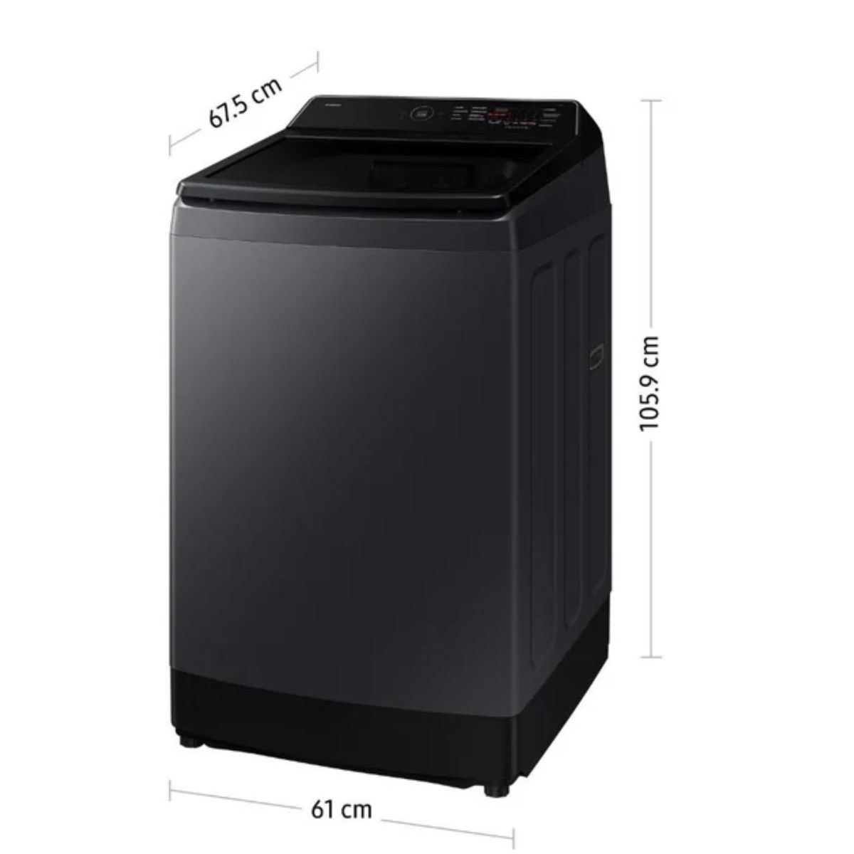 SAMSUNG - Lavadora Samsung 13KG EcoBubble WA40F13E4CPE Gris Grafito