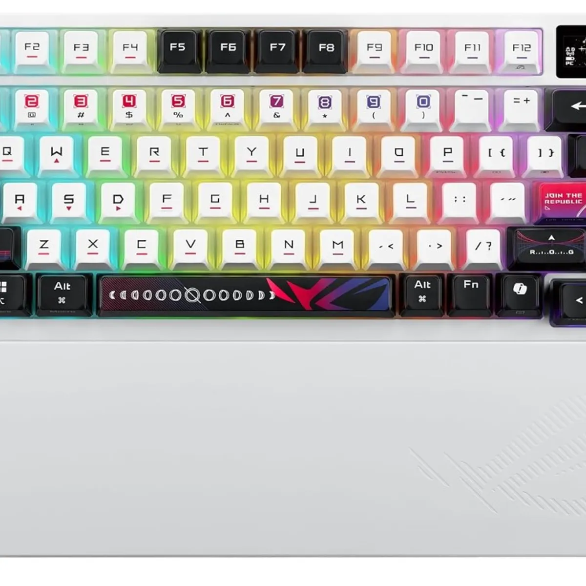 GRAVASTAR - Teclado Mecánico Inalámbrico ASUS ROG Azoth, RGB, OLED, Tri-Mode