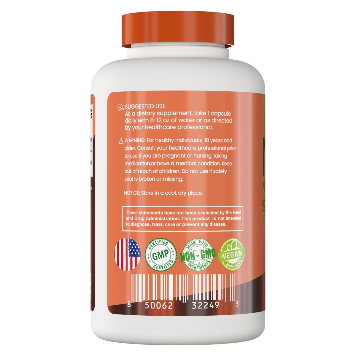 GENERICO - Shakra Nac N Acetil Cisteina 600mg 180 Capsulas