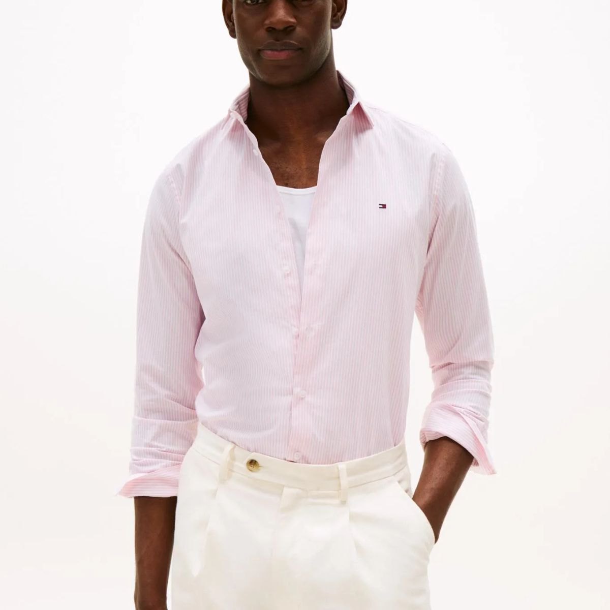 TOMMY HILFIGER - CAMISA CL - POP STRIPE SF SHIRT FR PR TH