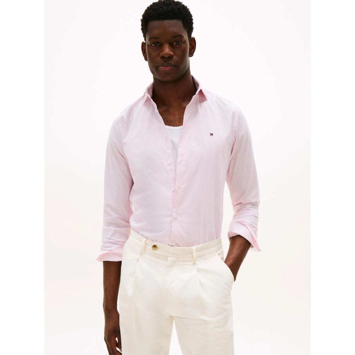 TOMMY HILFIGER - CAMISA CL - POP STRIPE SF SHIRT FR PR TH
