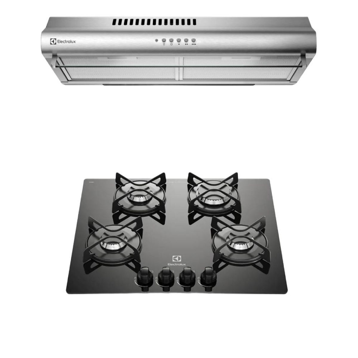 ELECTROLUX - Combo Electrolux cocina empotrable+ Campana 60 cm (ETGZ24F0EPUB+EJSE242TBIS)