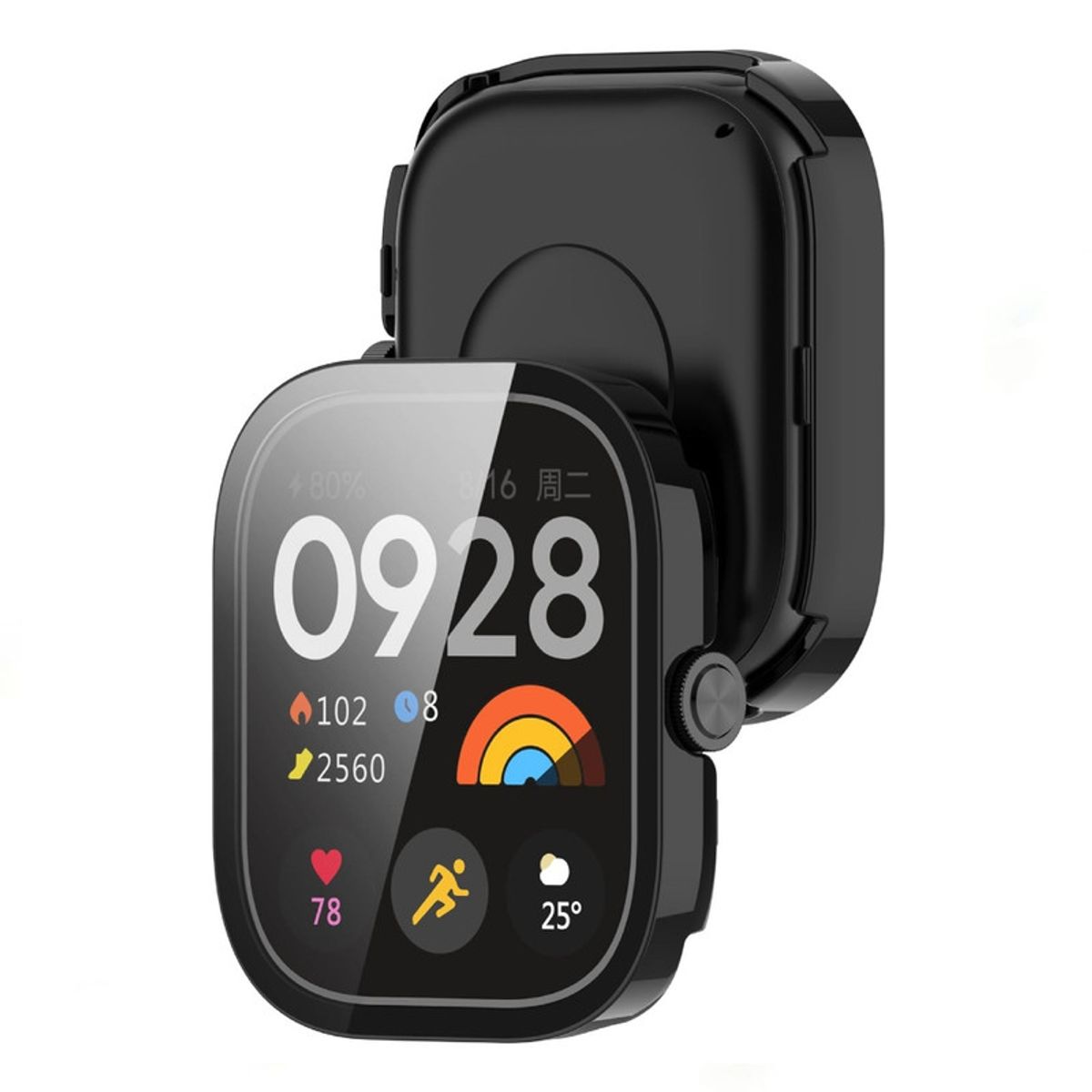 GENERICO - Case Bumper Para Xiaomi Watch 5 - Negro