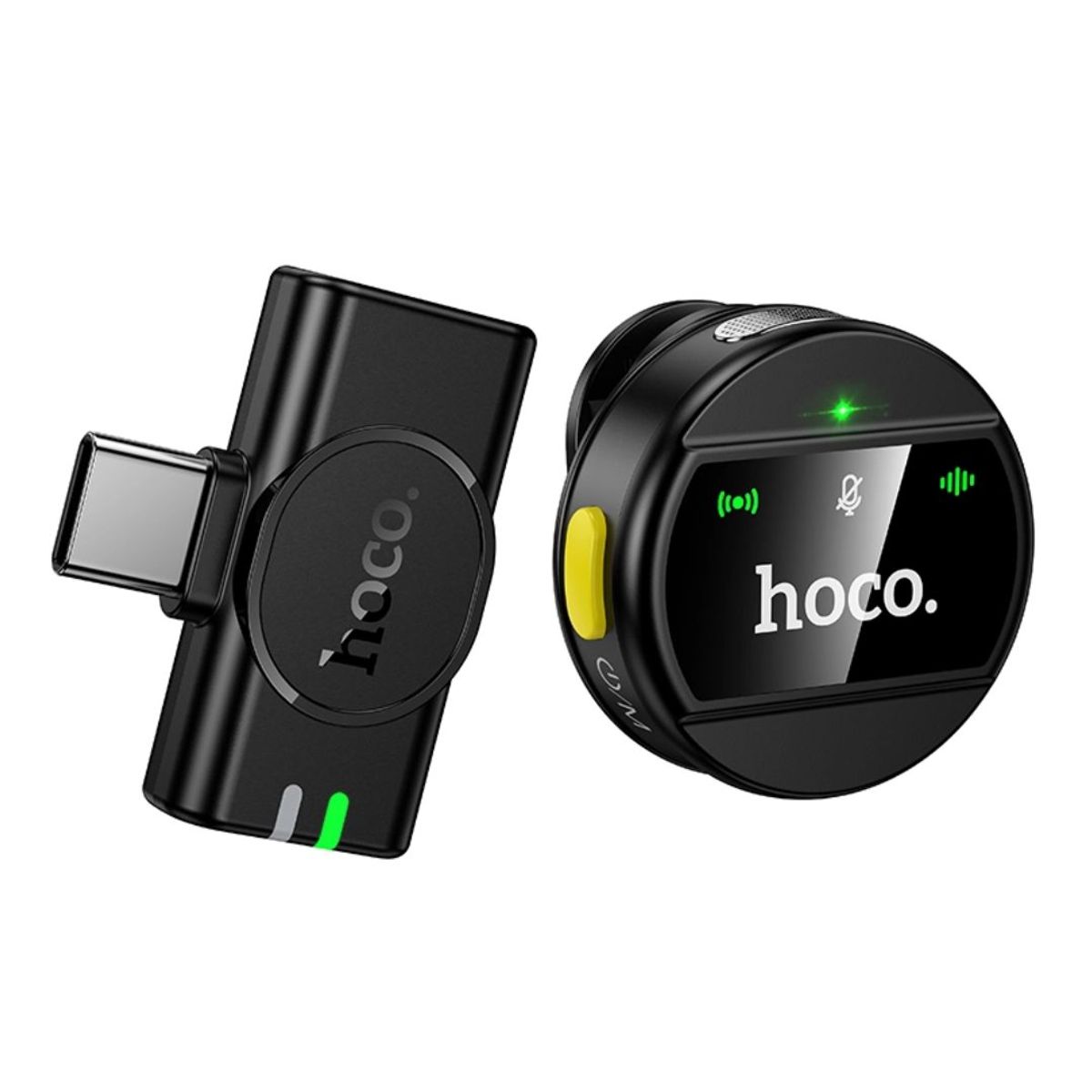 HOCO - Micrófono Solapero Inalámbrico Hoco L21 Charm USB-C con Reducción de Ruido ENC