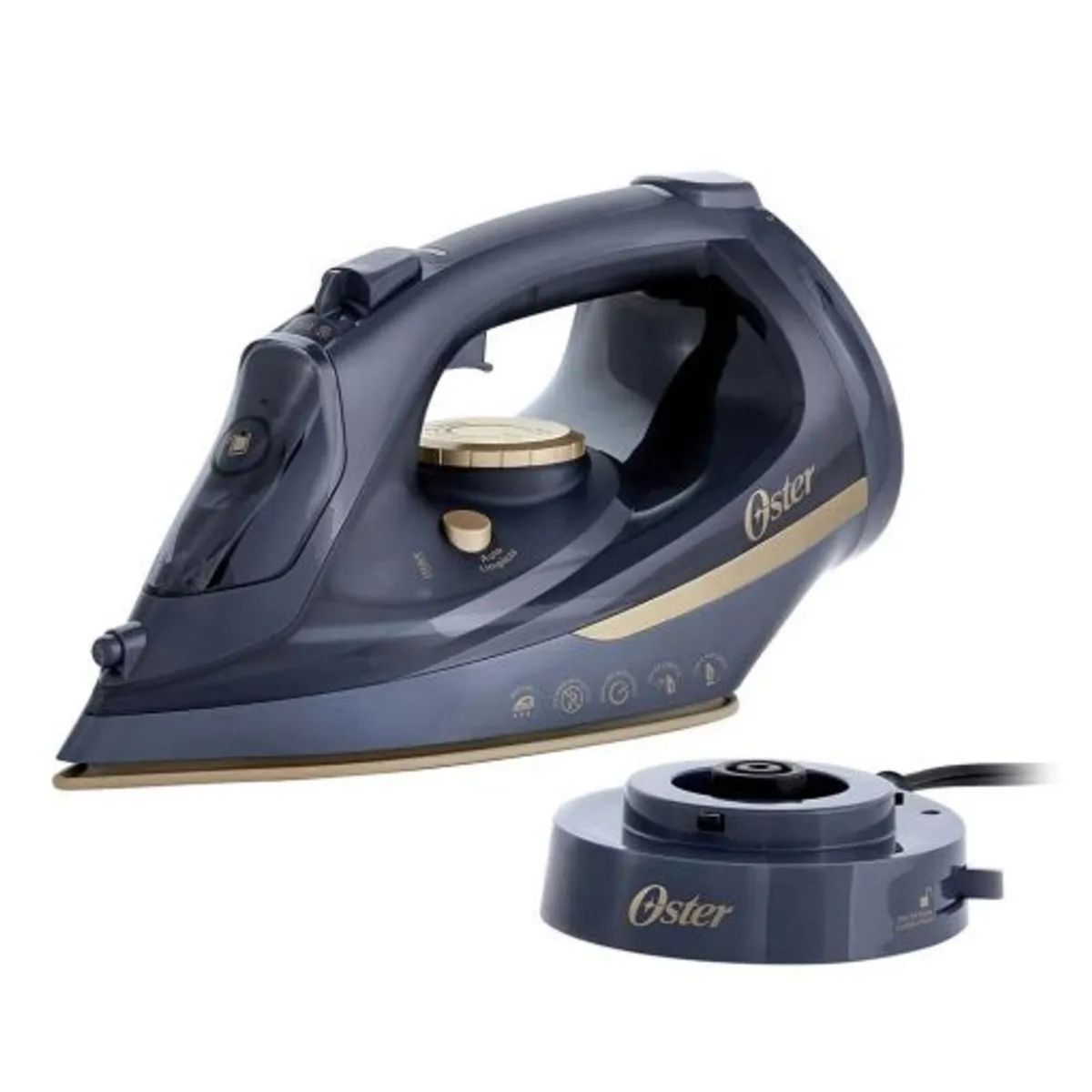 OSTER - Plancha de vapor inalámbrica Oster 2 en 1 con suela de cerámica GCSTCC5000