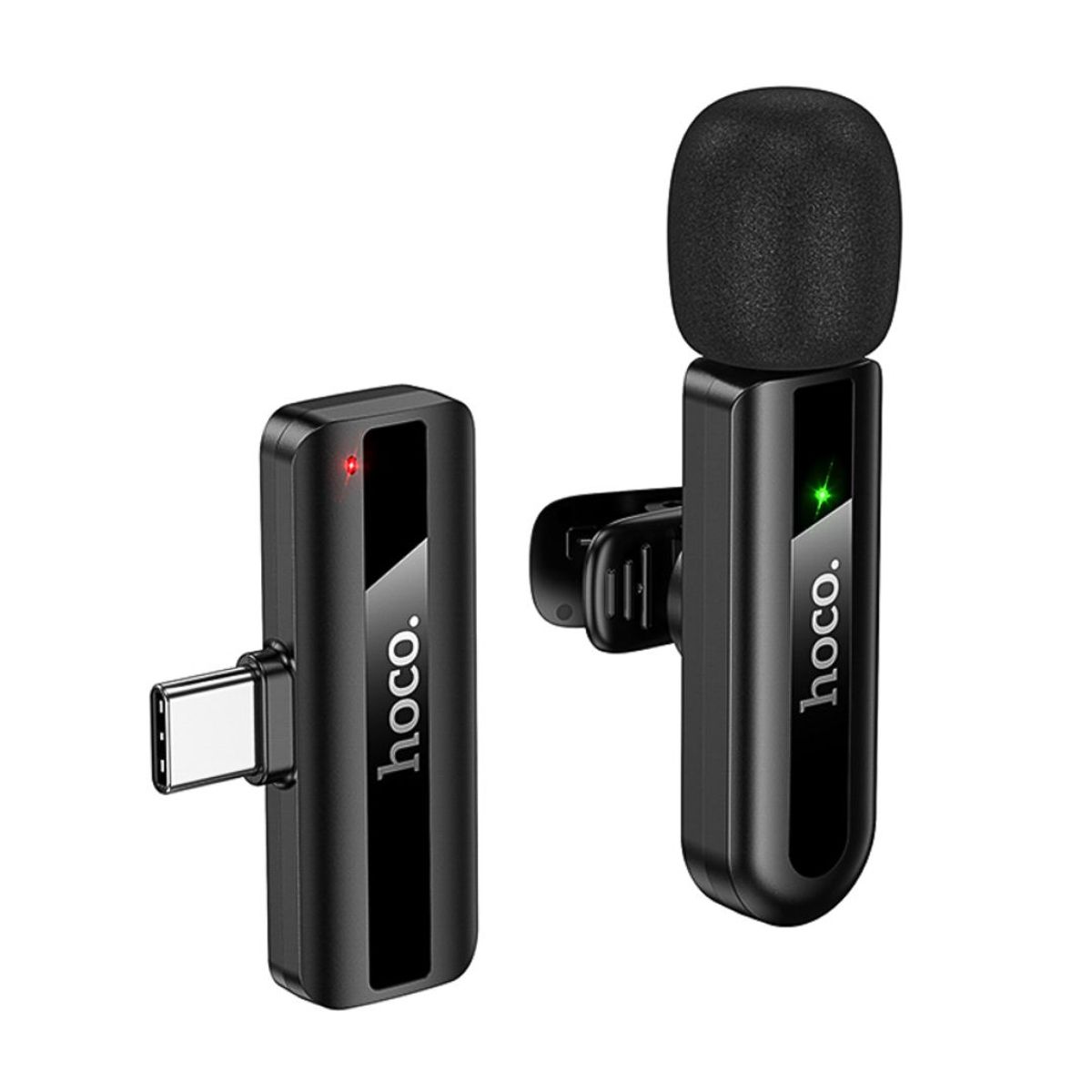HOCO - Micrófono Solapero Inalámbrico Hoco L20 Fair USB-C con Reducción de Ruido y Plug and Play