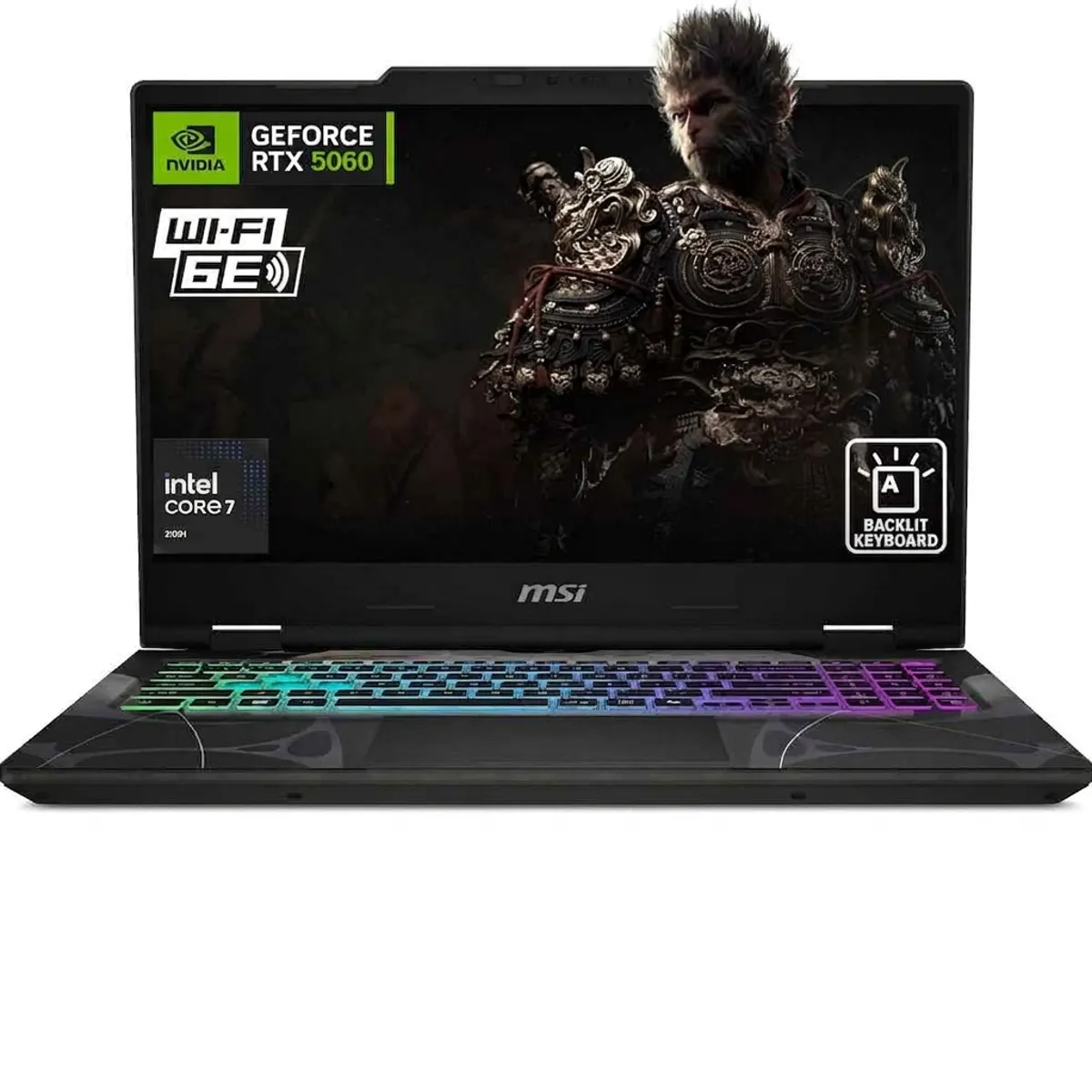 MSI - Laptop Gamer MSI Cyborg 15.6 inch FHD 144Hz Intel Core 7 240H NVIDIA RTX 5060 16GB RAM 512GB SSD