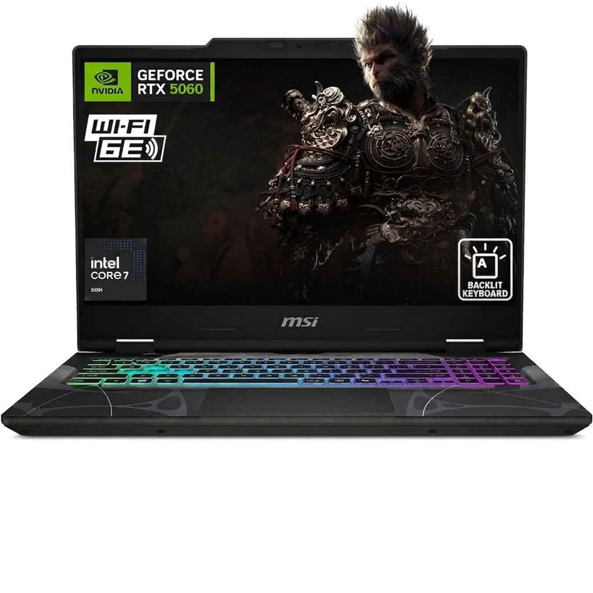 MSI - Laptop Gamer MSI Cyborg 15.6 inch FHD 144Hz Intel Core 7 240H NVIDIA RTX 5060 16GB RAM 512GB SSD