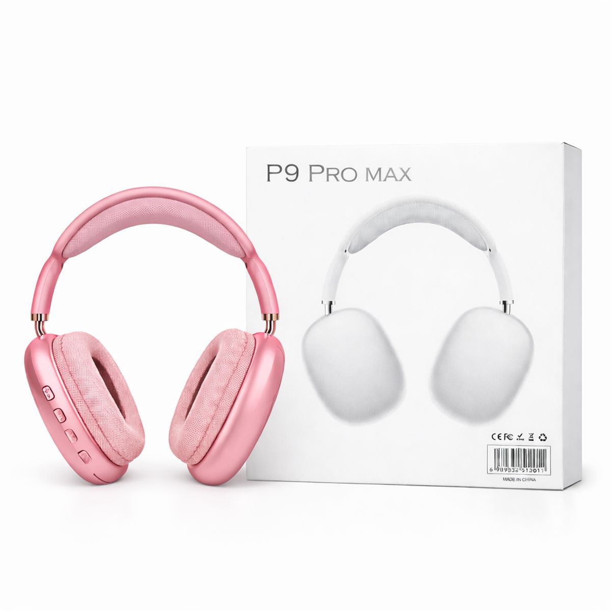 OEM - Audífonos Inalámbricos Vincha P9 Pro Max Rosado
