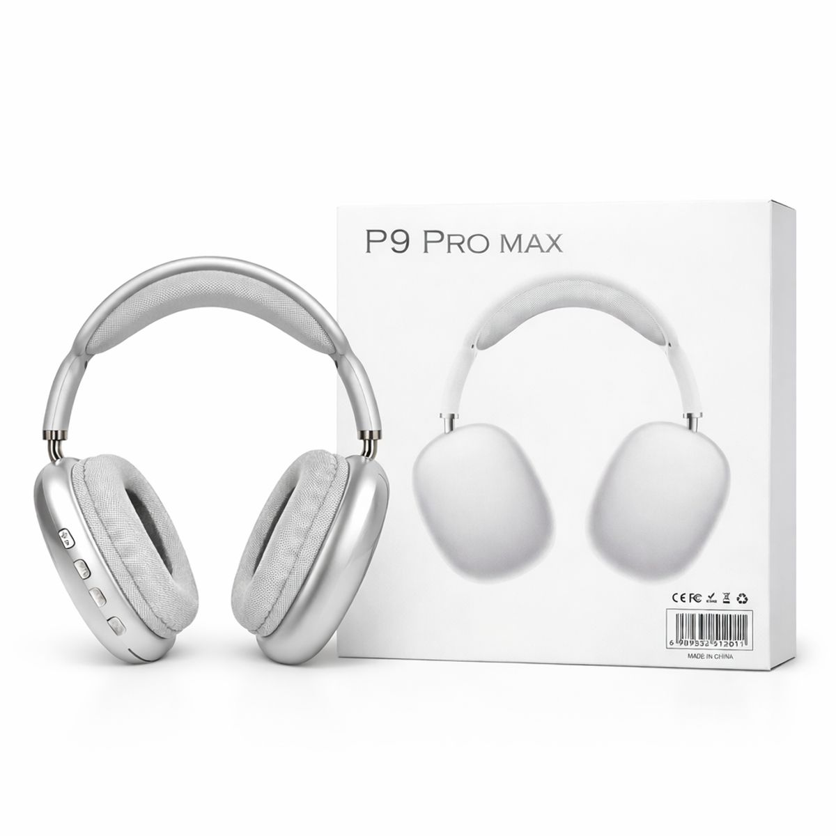 OEM - Audífonos Inalámbricos Vincha P9 Pro Max Gris