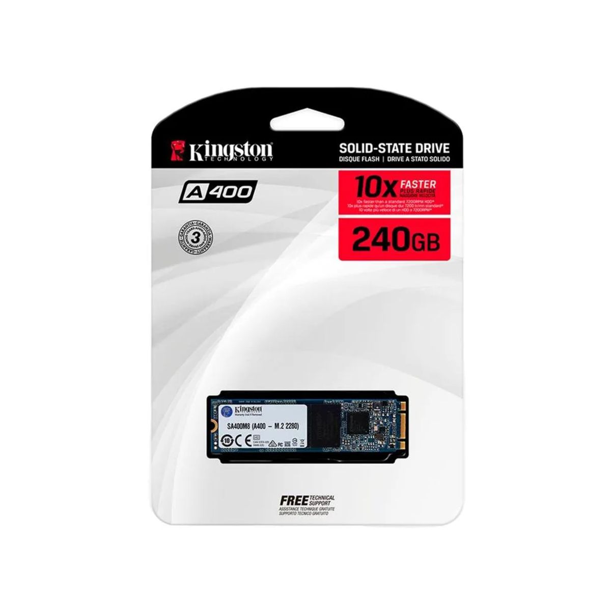 KINGSTON - DISCO SOLIDO 240GB M.2 SATA KINGSTON SA400M8240GB