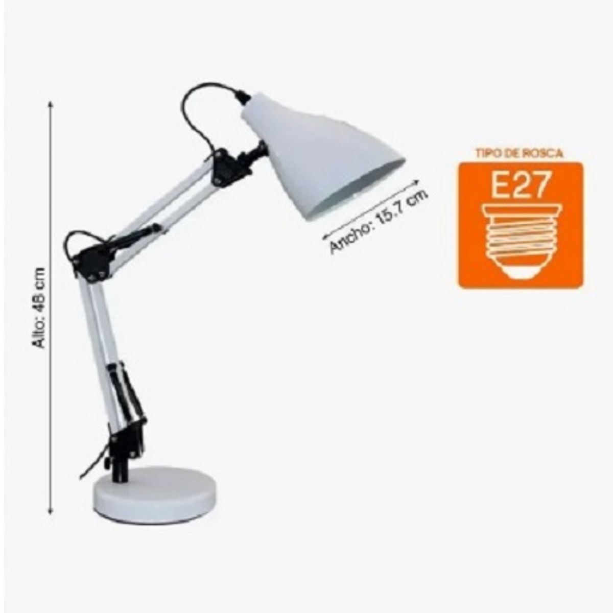 GENERICO - Lampara De Mesa, Escritorio, Velador y Dormitorio