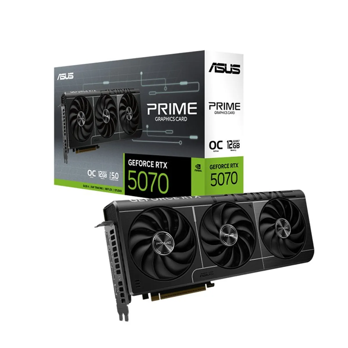 ASUS - Tarjeta Gráfica Asus Geforce Rtx 5070, Pcie 5.0, Gddr7, Rendimiento Superior Para Gaming Y