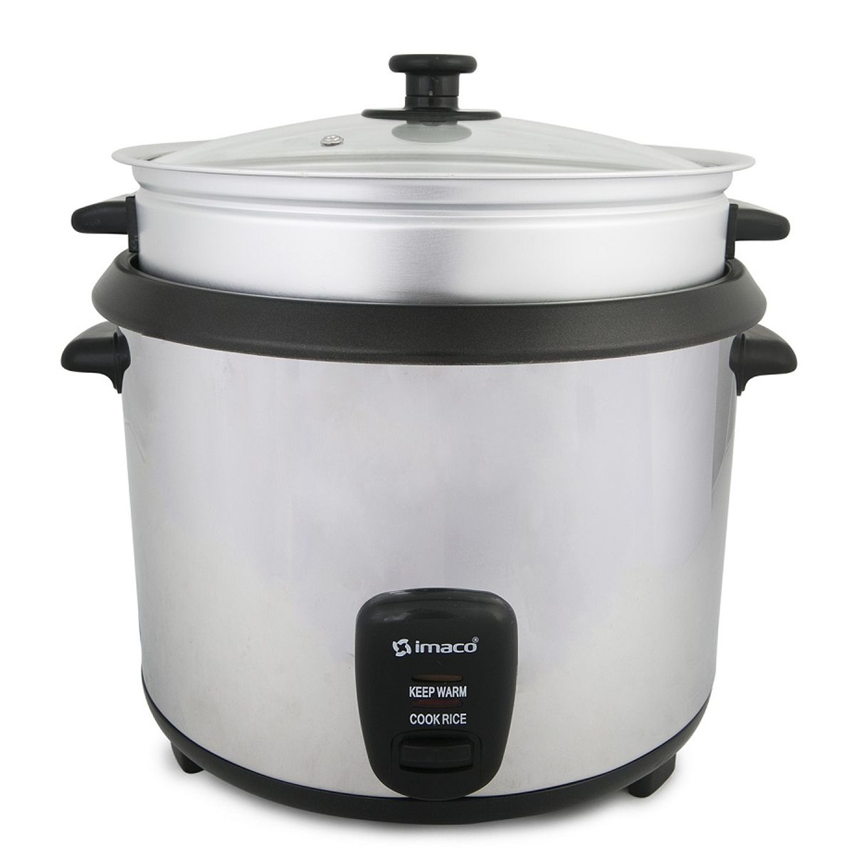 IMACO - Olla Arrocera Metálica Imaco 2.8L IRC281 Resistente, Práctica y Eficiente