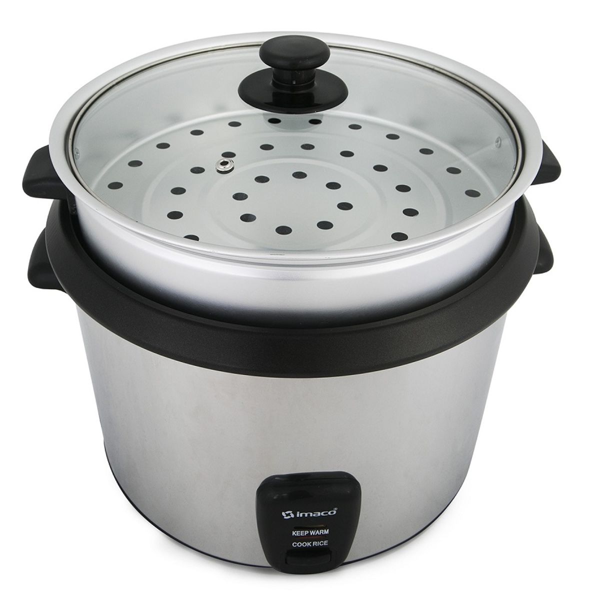 IMACO - Olla Arrocera Metálica Imaco 2.8L IRC281 Resistente, Práctica y Eficiente