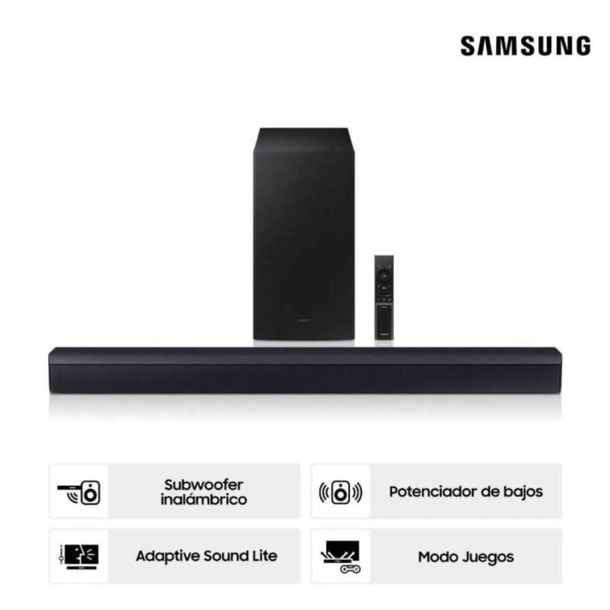 SAMSUNG - Televisor Samsung Smart TV 55 Crystal UHD 4K UN55U8000FGXPE + Soundbar HW-B450F
