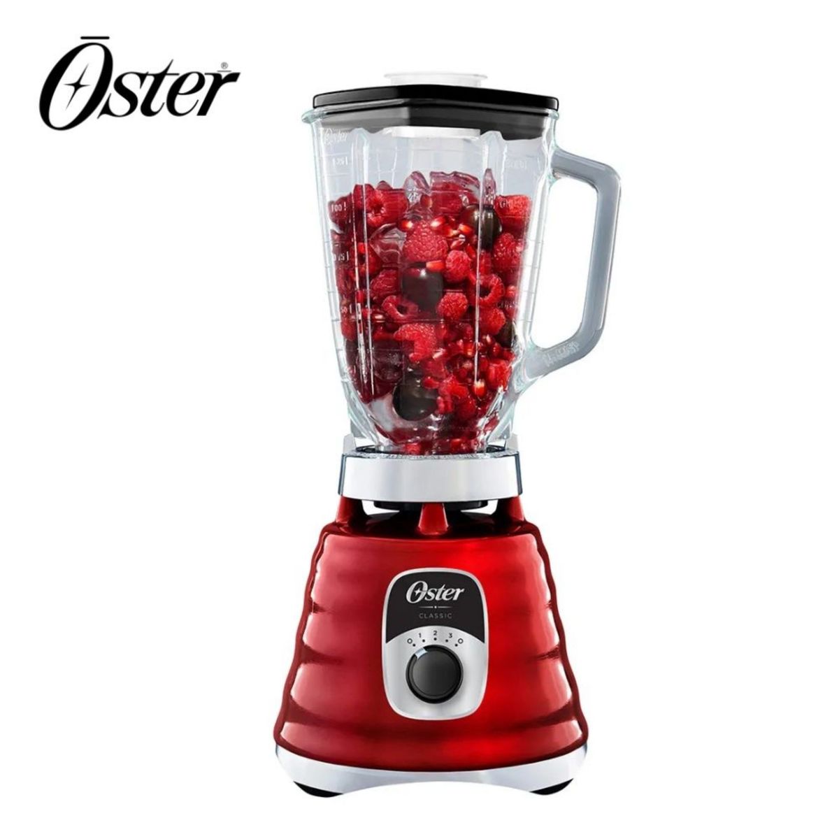 OSTER - Licuadora clásica Oster con perilla ergonómica 3 velocidades BLST4126R