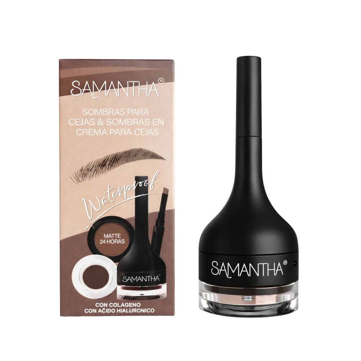 GENERICO - Sombras Para Cejas & Crema Tono 04 - SAMANTHA