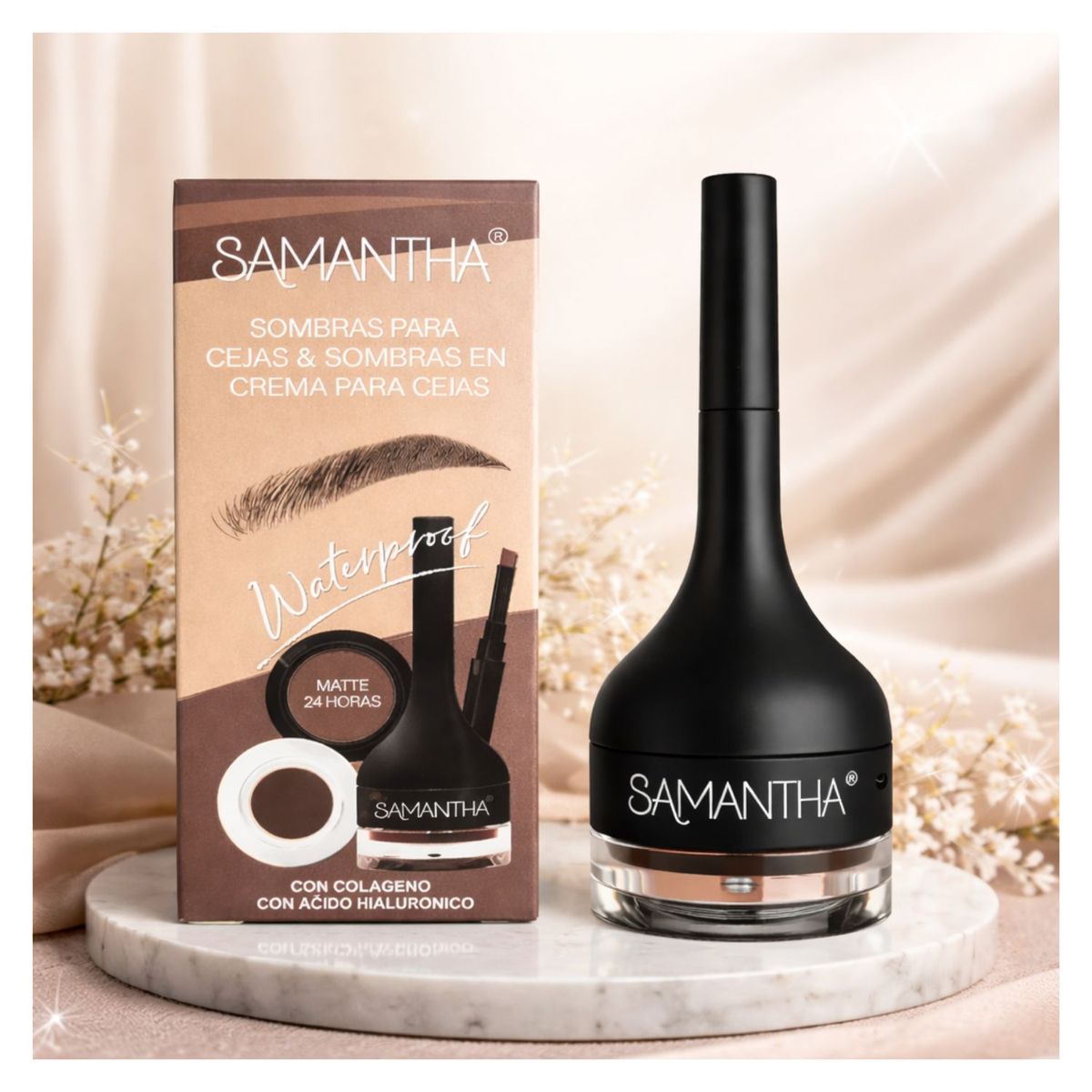 GENERICO - Sombras Para Cejas & Crema Tono 04 - SAMANTHA