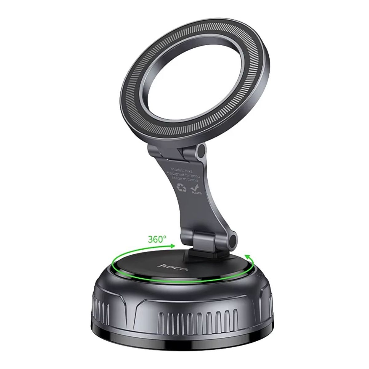 HOCO - Soporte Magnético para Celular Hoco H92 con Ventosa de Succión y Rotación 360° para Auto