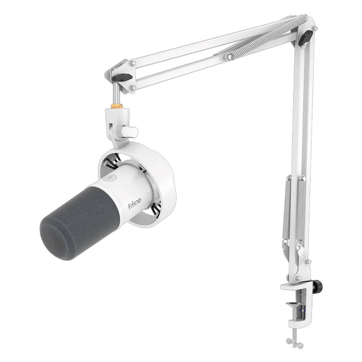 FIFINE - Micrófono Fifine K688CT WHITE Dinámico con Brazo