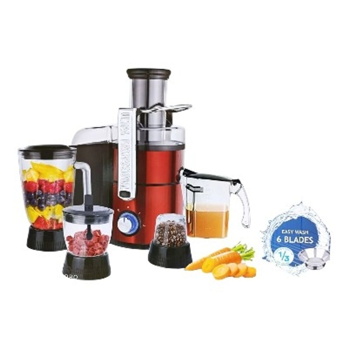 GENERICO - EXTRACTOR DE FRUTA 4EN1 MULTIUSO 3000W