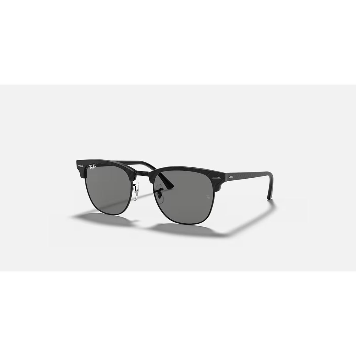 RAY BAN - Ray‑Ban Clubmaster Mármol Gris Oscuro Clásico 49 mm Lentes de Sol RB3016 1305B1 49‑21