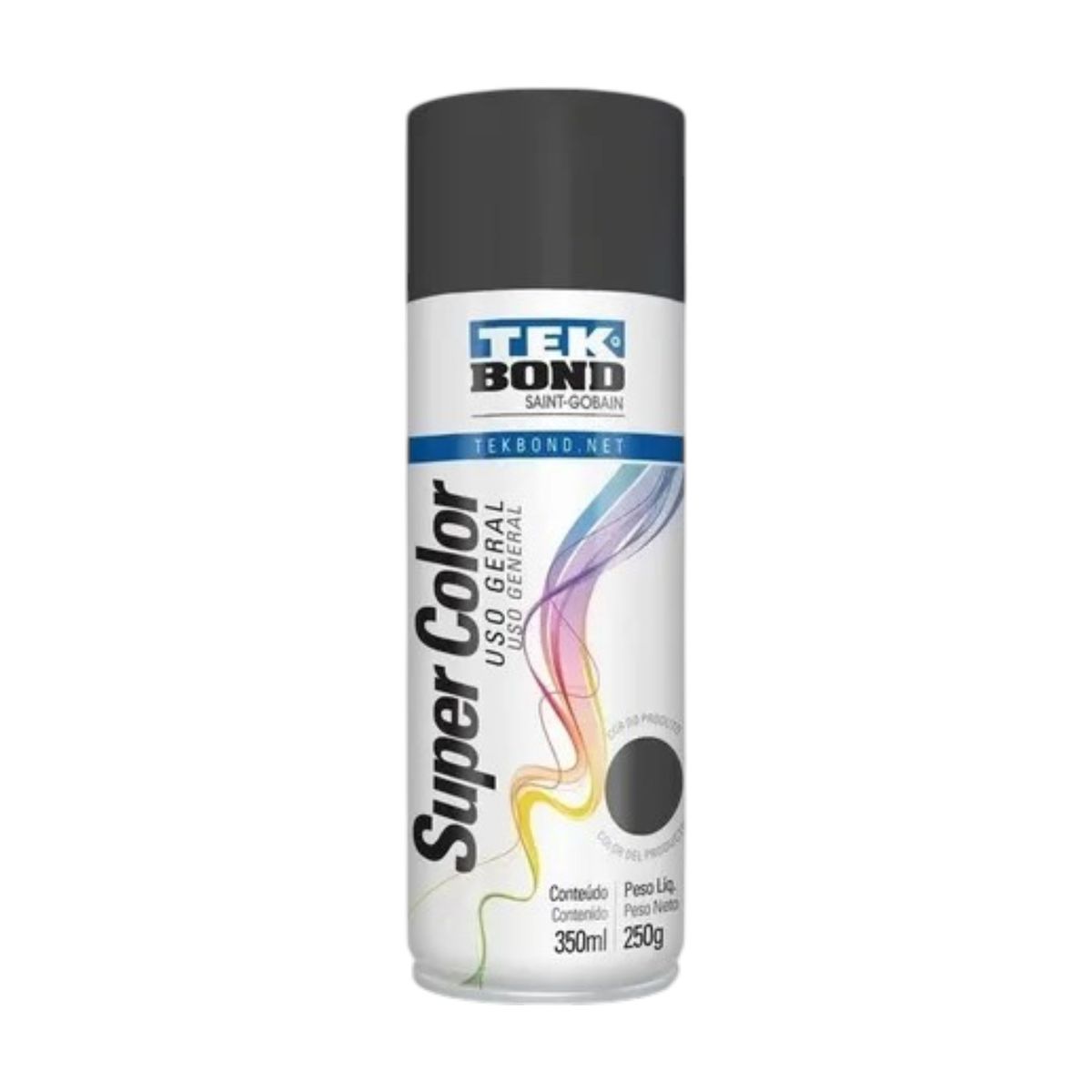 TEKBOND - Pintura en Spray Uso Gral Grafito 400ml TEKBOND x 6 UND