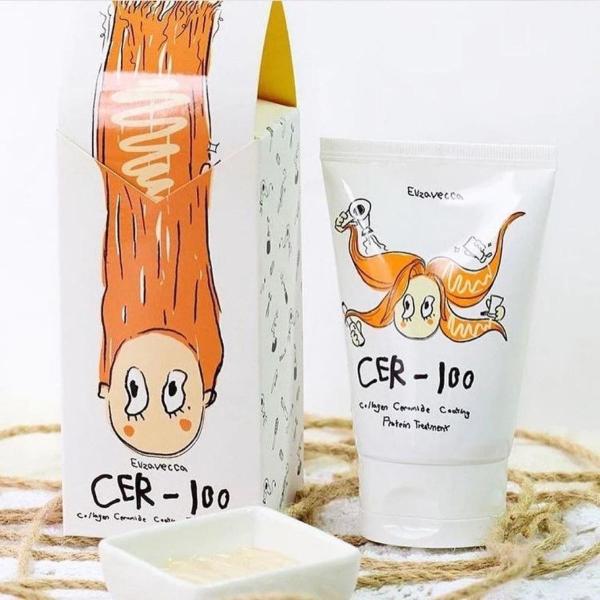 ELIZAVECCA - Tratamiento de proteína para el pelo Elizavecca - CER-100 con ceramida y colágeno - 100 ml