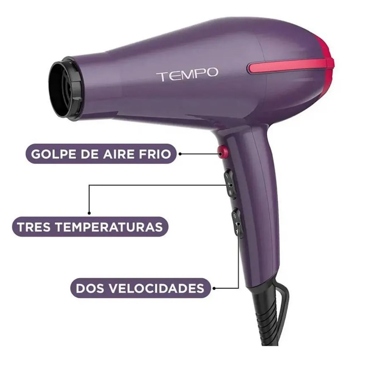 GAMA - Secadora de cabello tempo Ceramic 2200W GAMA BECHD0000002015