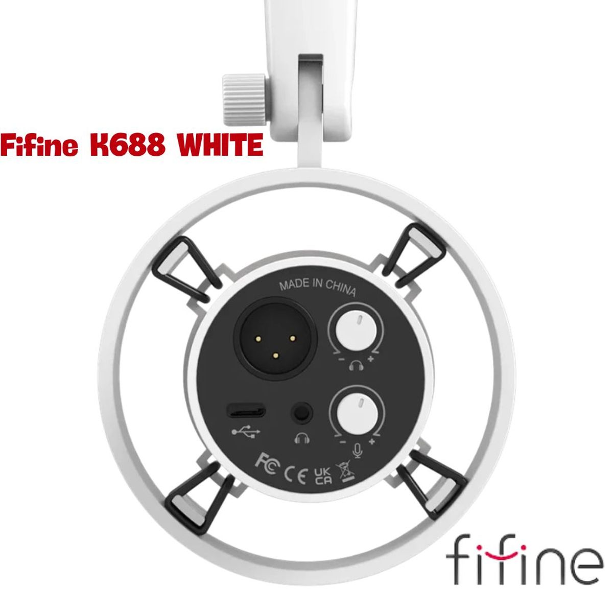 FIFINE - Micrófono Fifine K688 WHITE Dinámico
