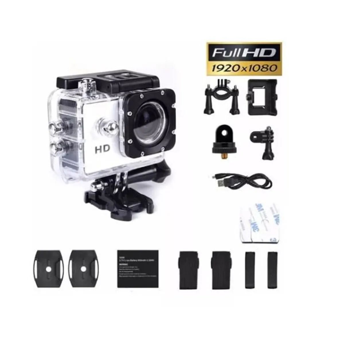 GENERICO - Camara Tipo Go Pro Sport Cam Acuáticas 1080 P Full Hd