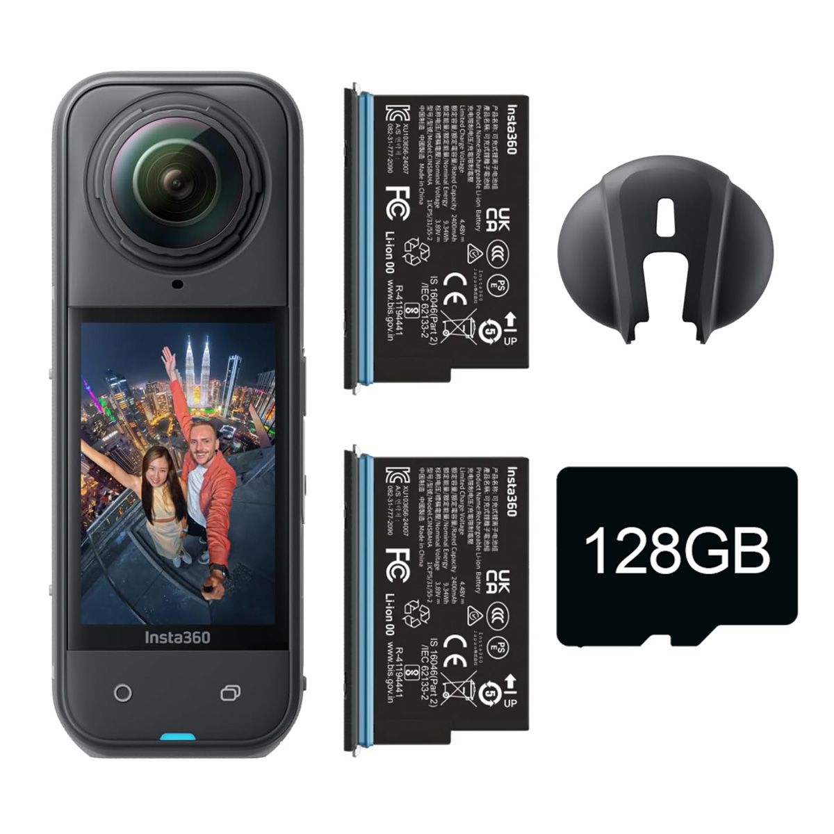 INSTA360 - Cámara X5 Battery Bundle Insta360