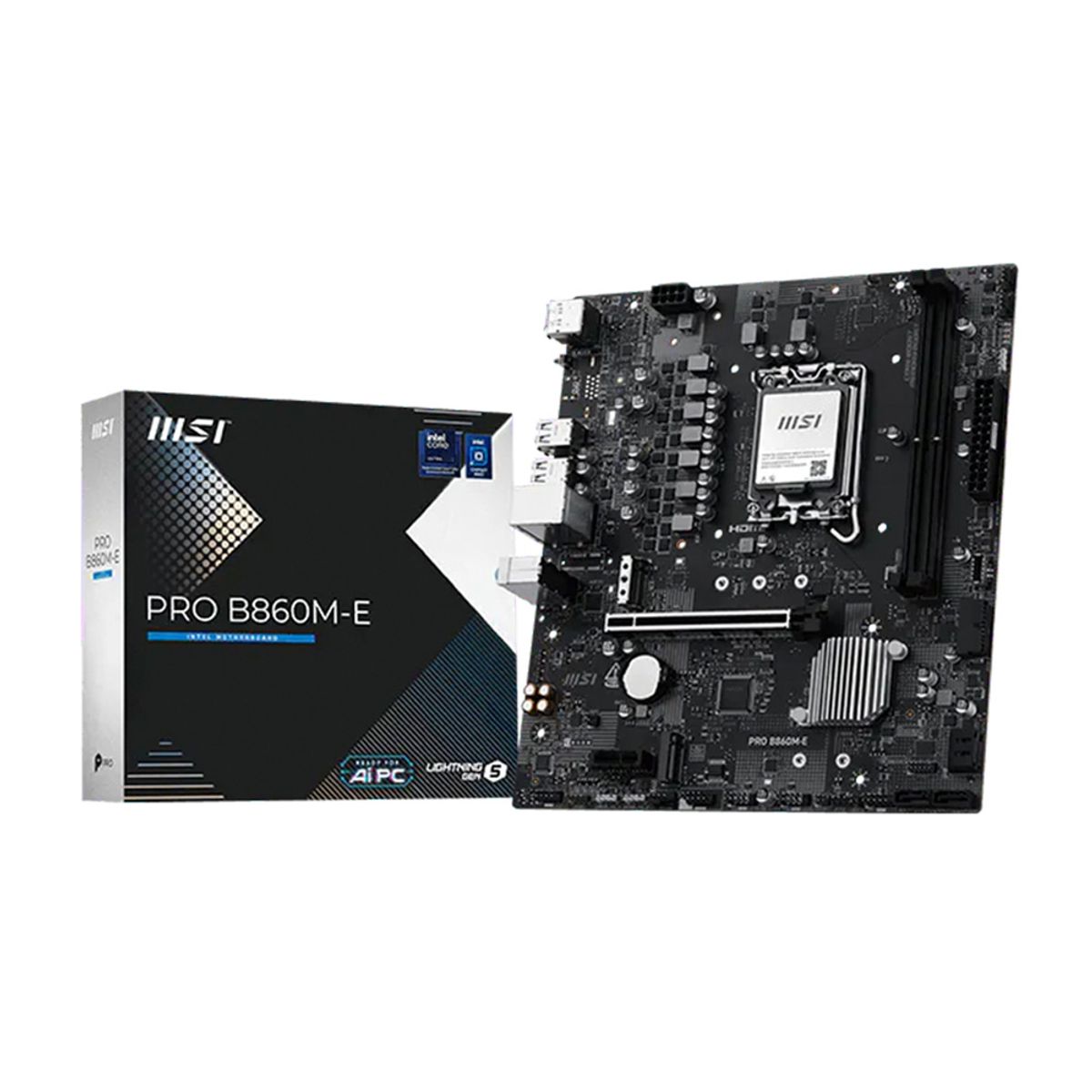 Msi - Placa Madre Msi Pro B860M-E Socket Lga1851 Memoria Ddr5 Pcie 5.0 Lan 5Gbe